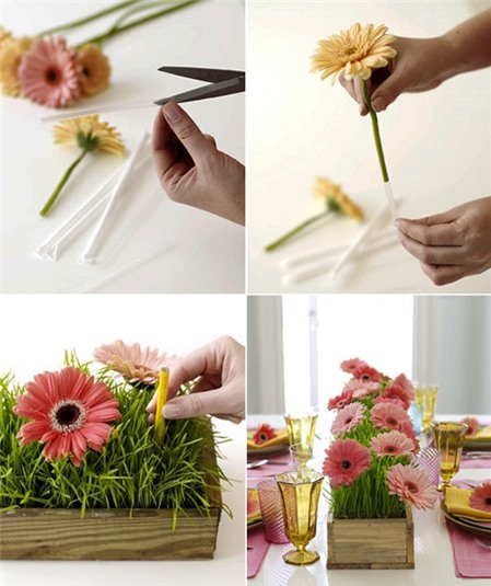 5 cách cắm hoa để bàn đẹp trang trí nhà đón hè