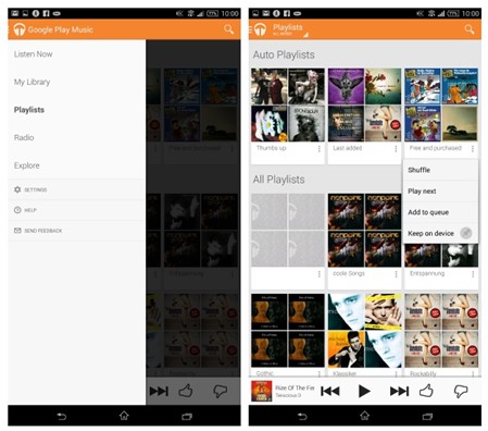 Làm sao để tải nhạc trên Google Play Music
