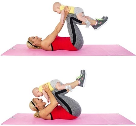 Những bài tập thể dục giảm cân kỳ diệu cho bà mẹ 