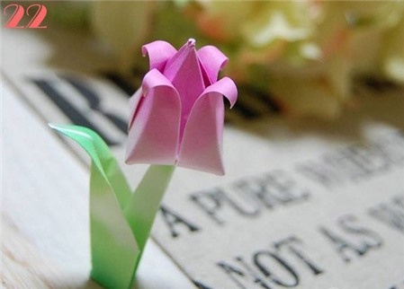 Cách gấp hoa bằng giấy, tổng hợp các kiểu gấp hoa giấy siêu đơn giản chỉ trong nháy mắt 13