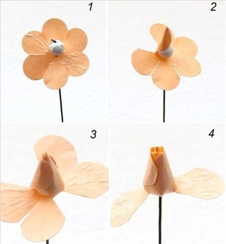 Cách làm hoa hồng bằng giấy đơn giản mà đẹp mắt